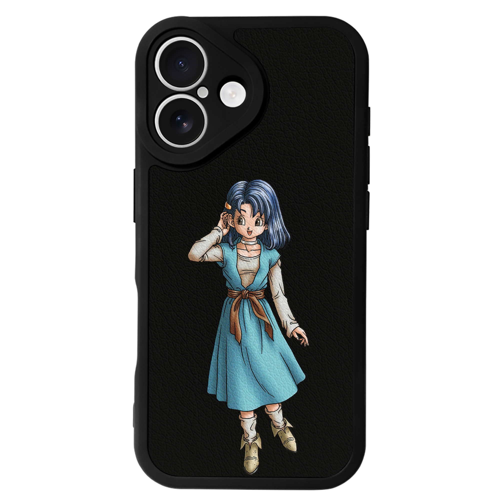 （画像用） ドラゴンクエスト Doragon Kuesuto Dragon Quest 【iPhone 16シリーズ対応】シリコンスマホケース（レザー調） 材質：シリコン